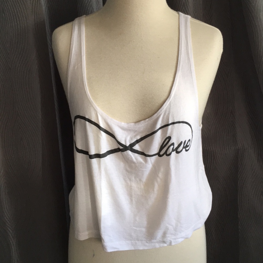 White Infinity Love Tank